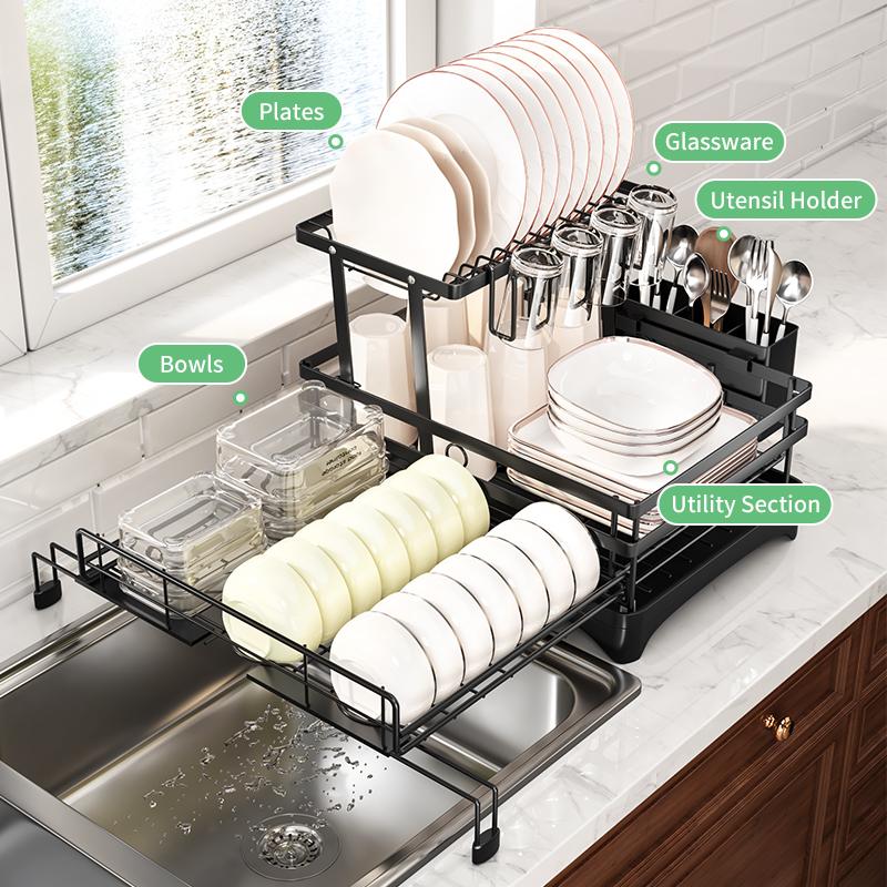 SpaceMax™ Pull-Out Sink-Side Drying Rack
