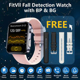 FitVII®  PulseMax Fall Detection Watch With Blood Glucose+Blood Presssure Monitoring+Calls -🎁Free Straps