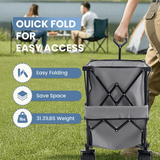 CarryForge™ Large Capacity Double Deck Folding Wagon