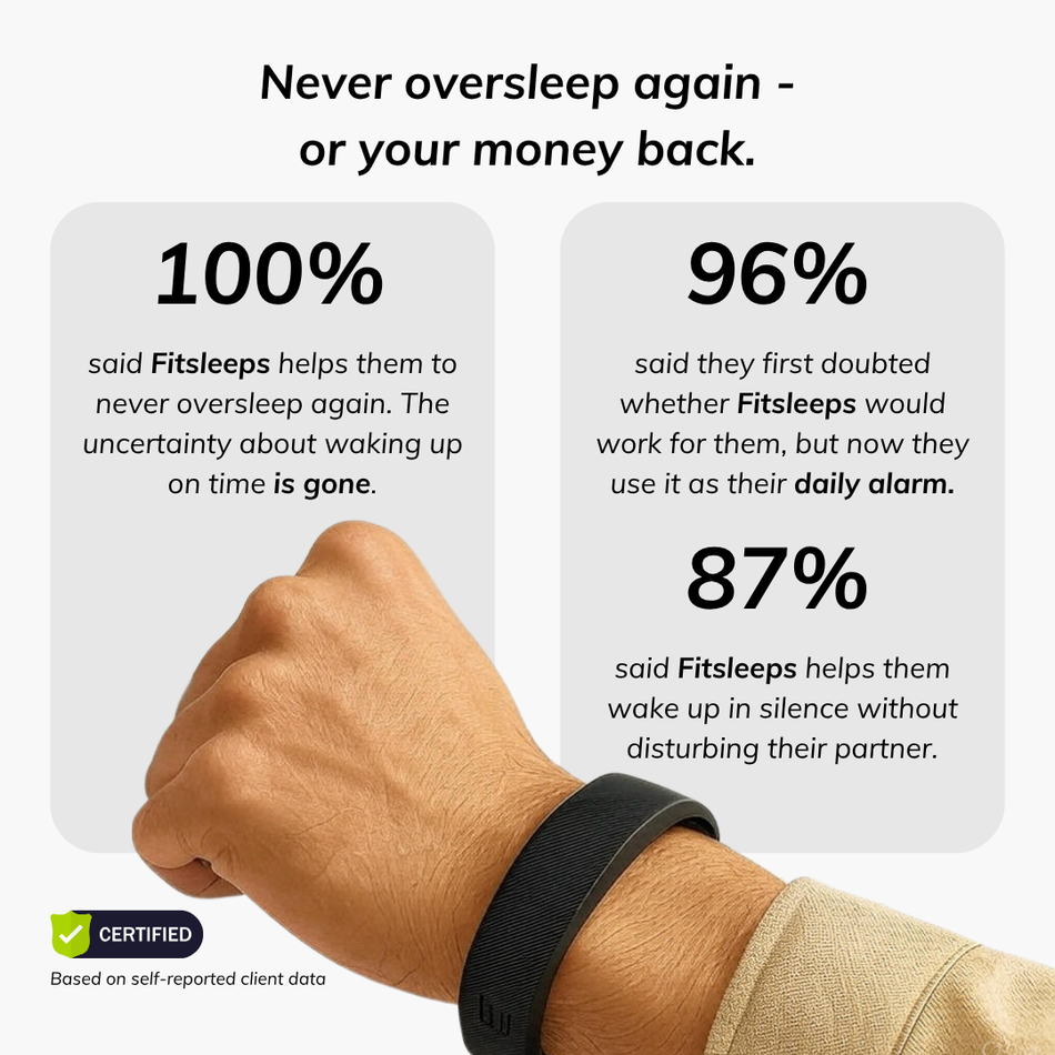 100% Wake-Up Alarm - black