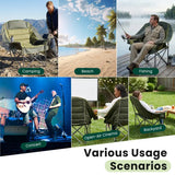 TrailThrone — Oversized Padded Folding Lounge Chair with Carry Bag