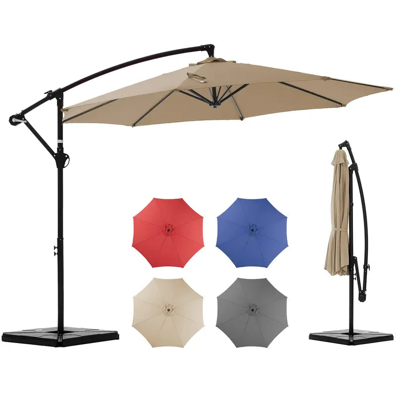 ShadeMaster Pro — 10ft Cantilever Patio Umbrella with Base