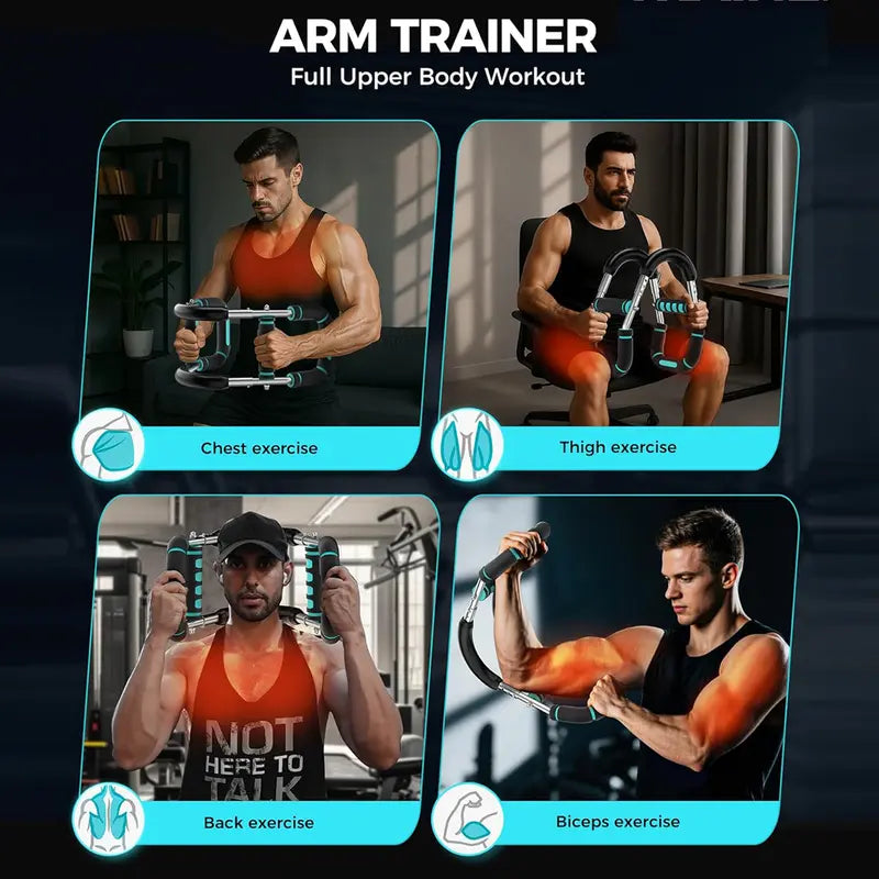 IronFlex — Adjustable Resistance Power Twister Bar for Chest & Arm Training