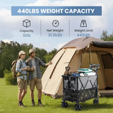 CarryForge™ Large Capacity Double Deck Folding Wagon