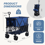 CarryForge™ Large Capacity Double Deck Folding Wagon