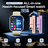 FitVII® GT5 Pro Max All-in-one Health Watch With Blood Pressure + EKG + Heart Rate + Temperature + Stress + Exercise + Blood Oxygen + Sleep + Uric Acid + Blood Fat Monitoring 2026-9 Colors with Gift Straps