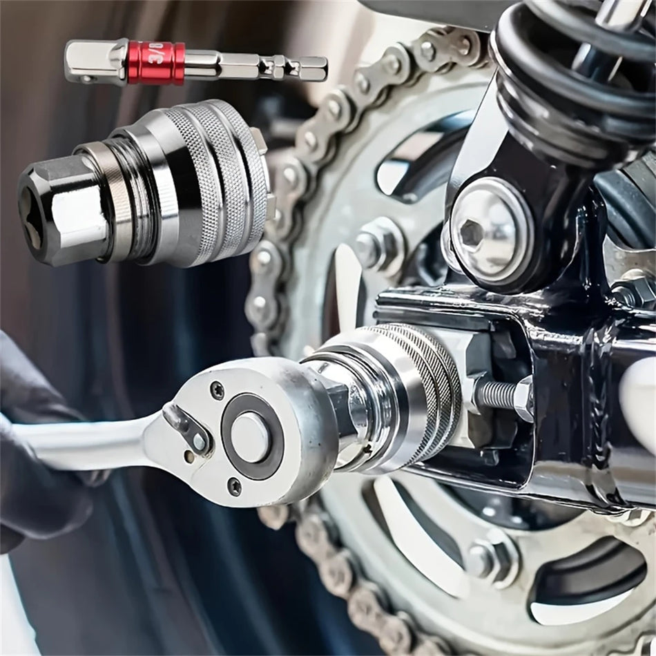 GripAll™ Universal Socket — Fits Any Bolt, Any Size, Any Tool