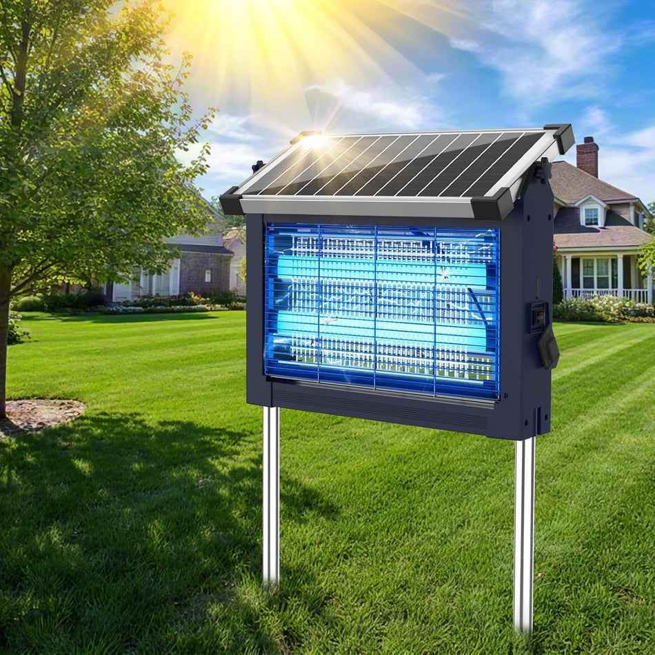 SolarGuard Pro™ — Automatic Mosquito & Bug Zapper