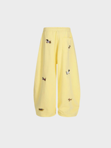 Amalfi® Embroidered Pup Barrel Sweatpants