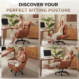 NestChair — Oversized Reclining Cross-Legged Office Chair with Footrest & Pocket Spring Seat