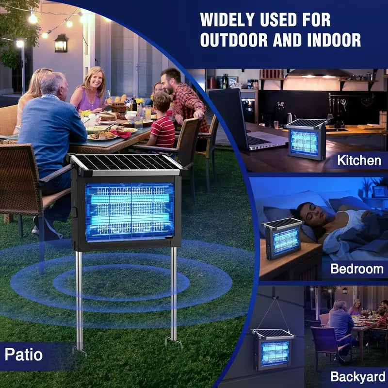 SolarGuard Pro™ — Automatic Mosquito & Bug Zapper