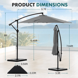 ShadeMaster Pro — 10ft Cantilever Patio Umbrella with Base