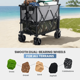 CarryForge™ Large Capacity Double Deck Folding Wagon
