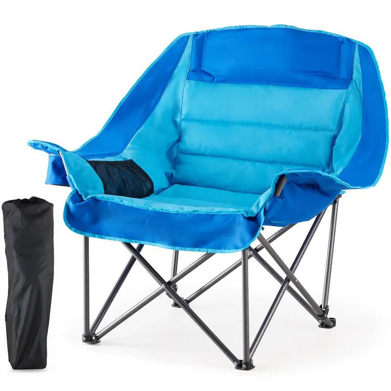 TrailThrone — Oversized Padded Folding Lounge Chair with Carry Bag