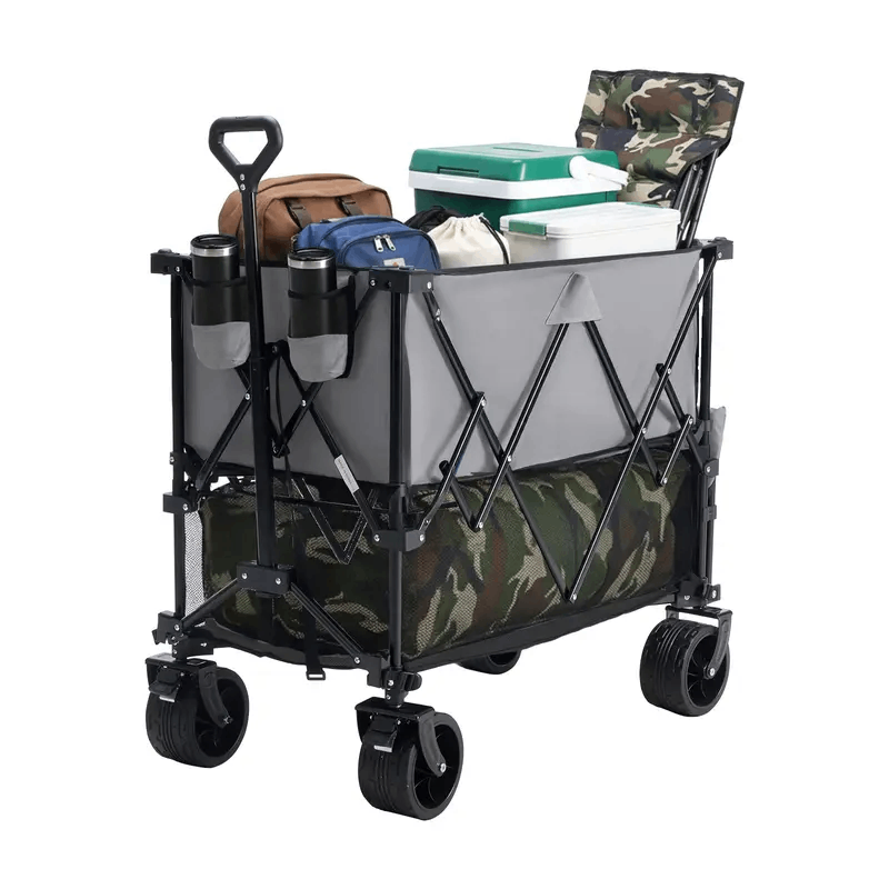 CarryForge™ Large Capacity Double Deck Folding Wagon