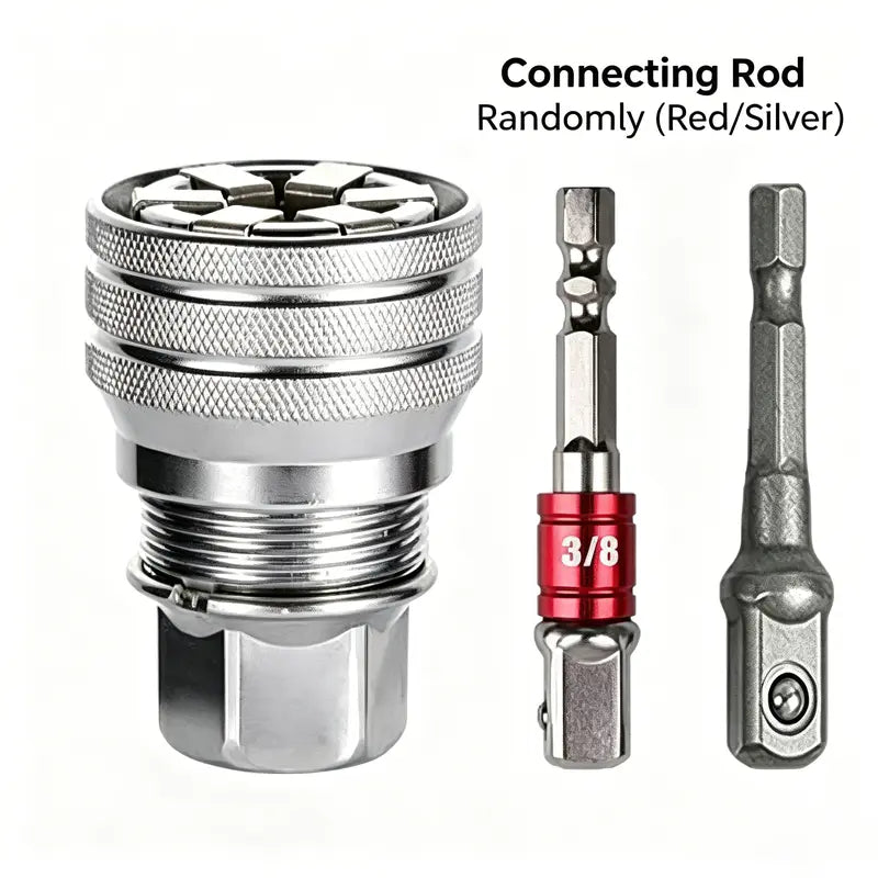 GripAll™ Universal Socket — Fits Any Bolt, Any Size, Any Tool