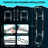 IronFlex — Adjustable Resistance Power Twister Bar for Chest & Arm Training