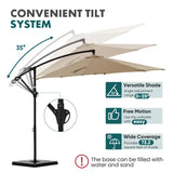 ShadeMaster Pro — 10ft Cantilever Patio Umbrella with Base