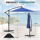 ShadeMaster Pro — 10ft Cantilever Patio Umbrella with Base