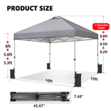 ShadeForge™ 10x10 Instant Pop-Up Canopy
