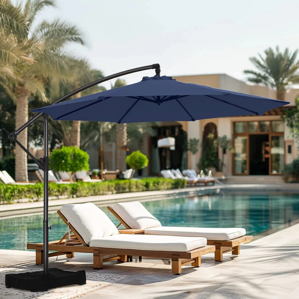 ShadeMaster Pro — 10ft Cantilever Patio Umbrella with Base